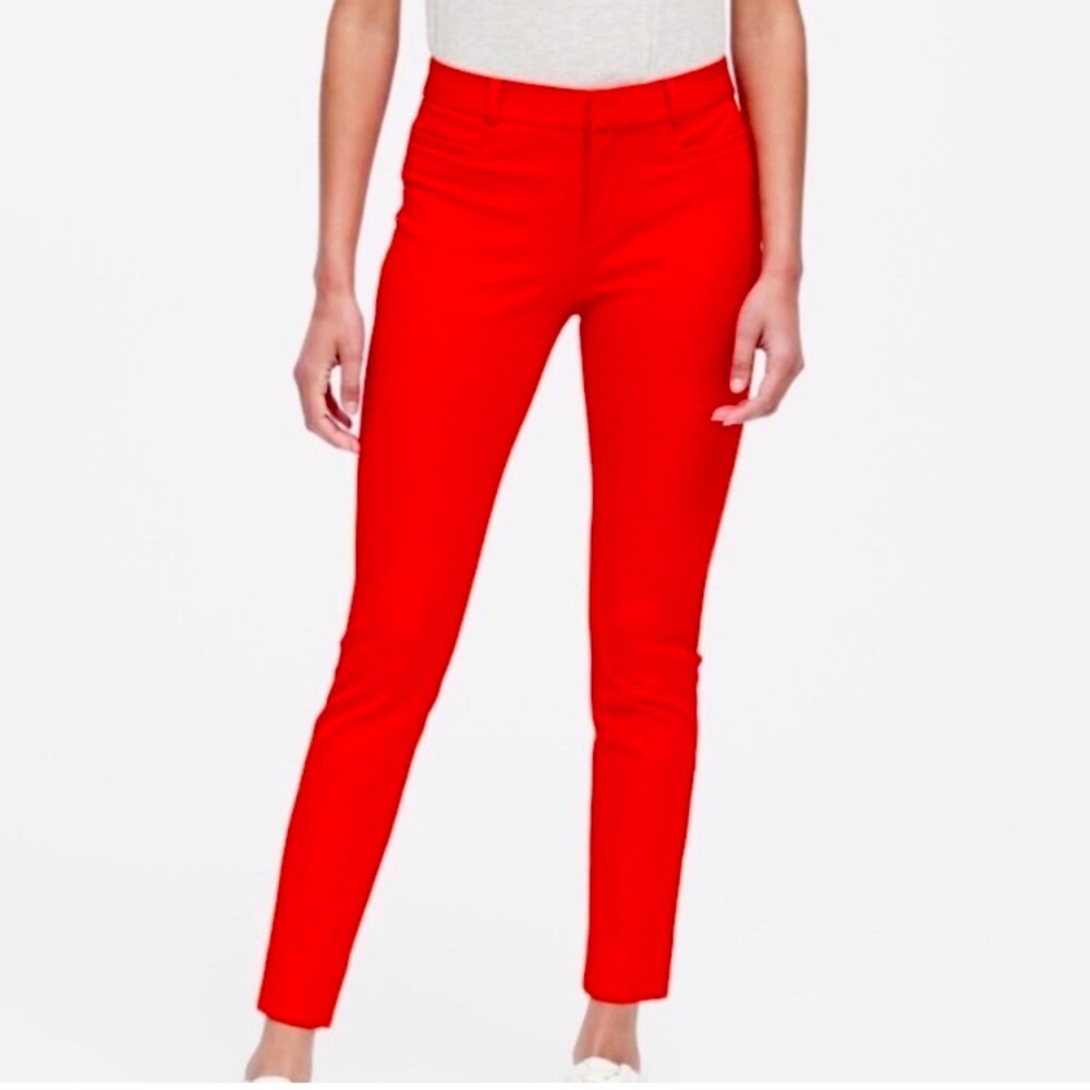 Banana Republic Sloan Fit red pants size 10P
